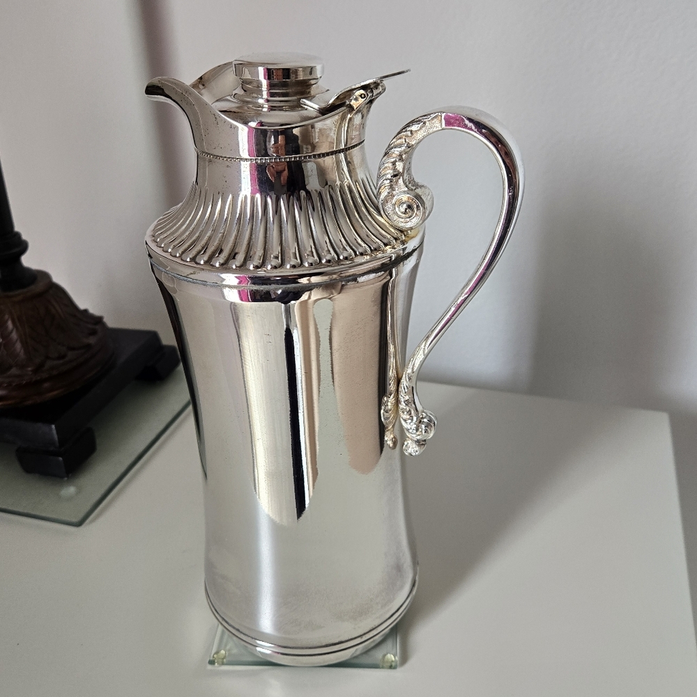 Vintage Insulated Silver Carafe/Pitcher